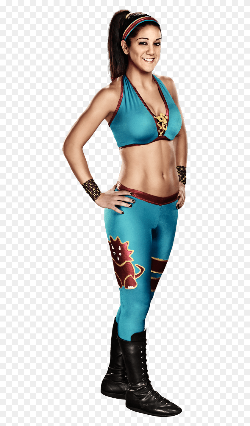 424x1371 Bayley Wwe Bayley Blue Attire, Pants, Clothing, Apparel HD PNG Download