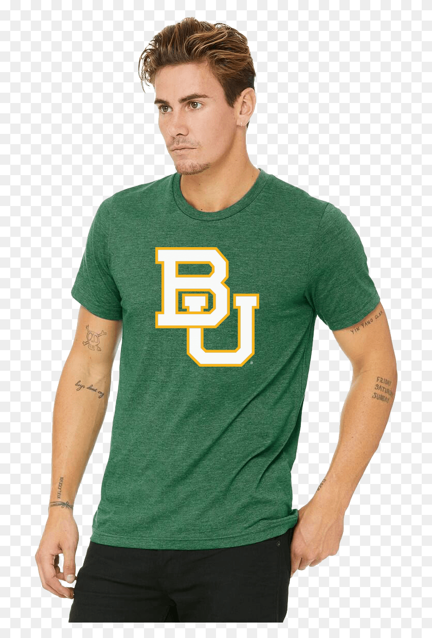 708x1179 Baylor University Bears Men39s Crew Neck Tee Avocado And Toast Costume, Clothing, Apparel, Person HD PNG Download