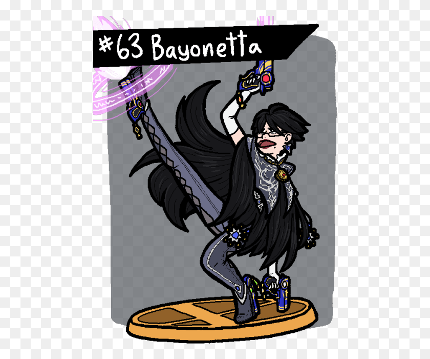 477x640 Bayonetta Has A Loooot Of Little Details To Her Design Cartoon, Person, Human, Poster HD PNG Download