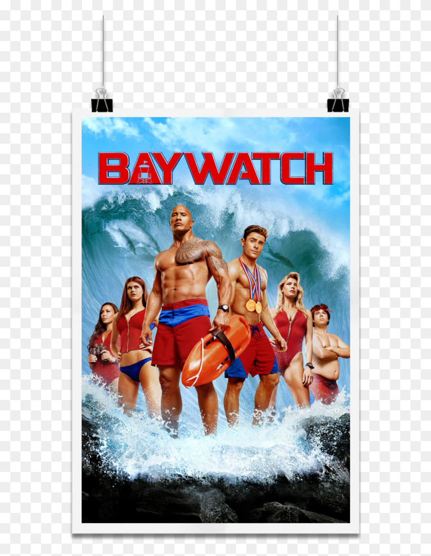 568x1024 Baywatch Is A 2017 Actioncomedy Film Directed By Seth Baywatch Movie Poster, Person, Human, Vacation HD PNG Download