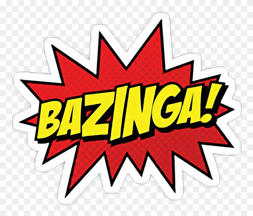 796x672 Bazinga Bigbang Theory Big Bang Theoty, Label, Text, Sticker HD PNG Download