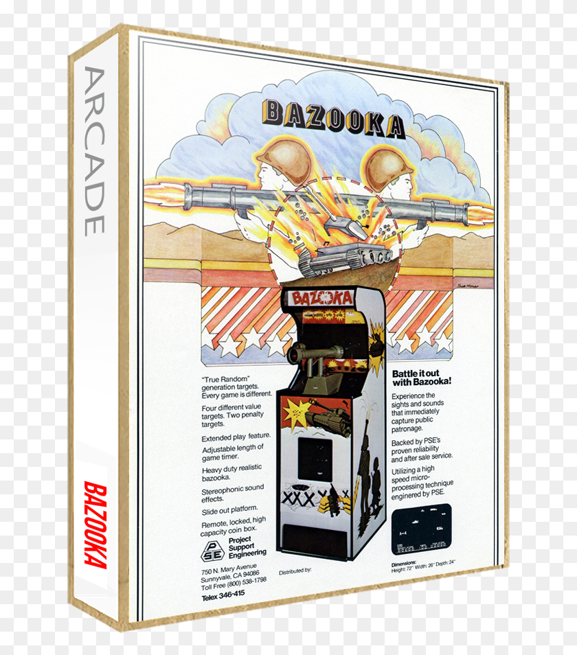 645x894 Bazooka Box 3D, Poster, Advertisement, Arcade Game Machine Descargar Hd Png