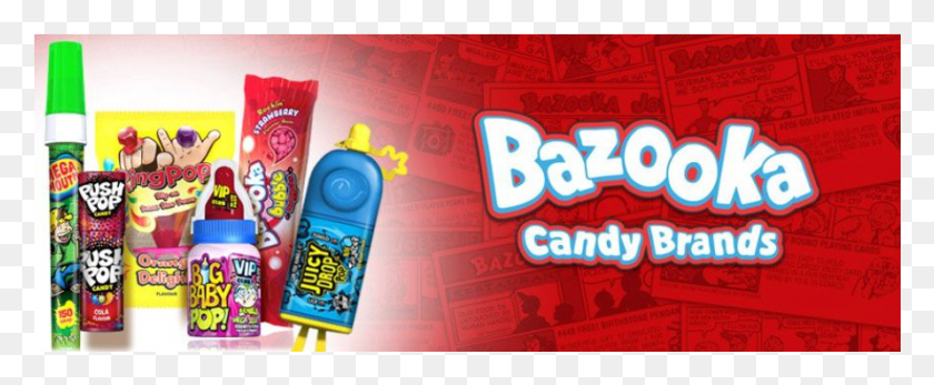 892x329 Bazooka Candy Brands Bazooka Candy Brands Brasil, Text, Bottle, Electronics HD PNG Download