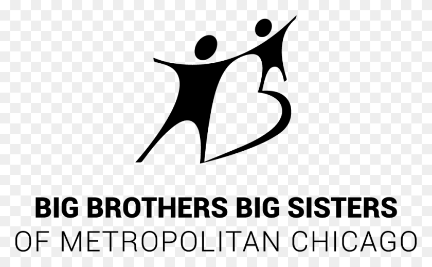 930x548 Bbbsmc Logo Refresh Black Nb Big Brothers Big Sisters, Stencil, Label, Text HD PNG Download
