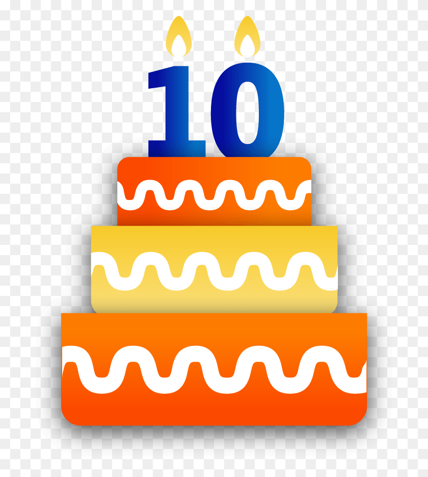 721x875 Bbm Anniversary Sticker Birthday Cake 10 Birthday Cake, Dessert, Food, Cake HD PNG Download