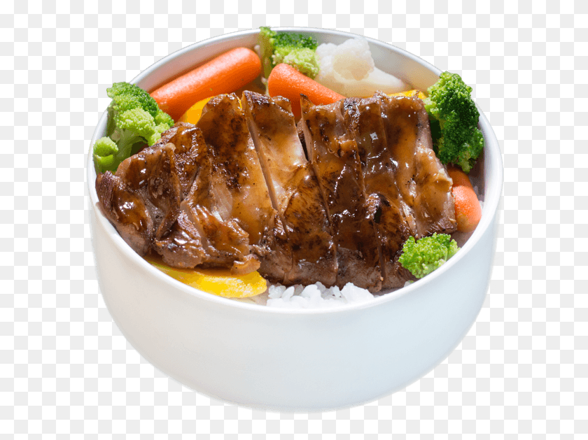 608x569 Bbq Chicken Bowl With Rice And Veggies Broccoli, Dish, Meal, Food HD PNG Download