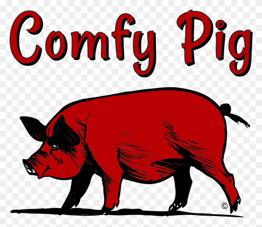 872x747 Bbq Pig Clipart Domestic Pig, Mammal, Animal, Poster HD PNG Download