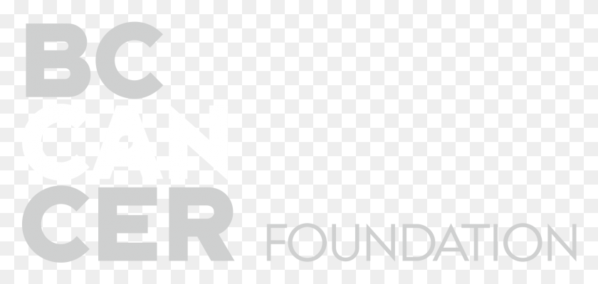 1502x656 Логотип Bccancer Foundation Grey Reverse Bc Рак Белый, Текст, Символ, Алфавит Hd Png Скачать