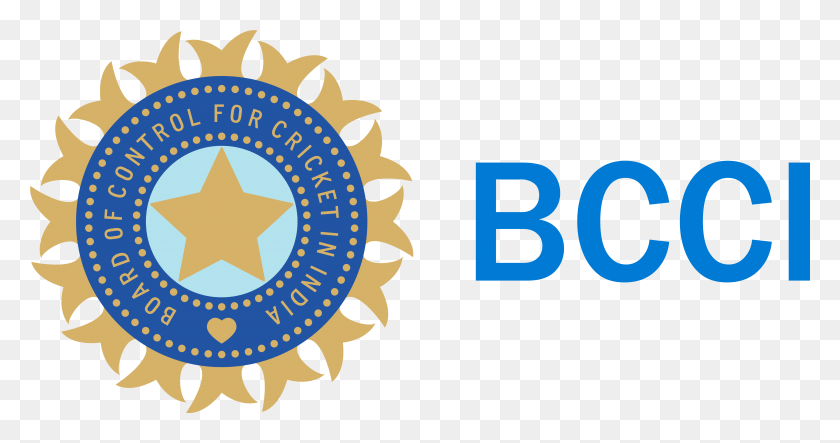 5869x2884 Bcci Logo Logotype India Cricket Team Logo, Machine, Gear, Symbol HD PNG Download