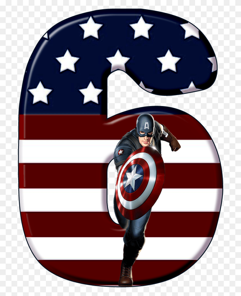 716x973 Descargar Png Tarjeta De Invitación De Cumpleaños Capitán América Ideas De La Fiesta Numeros Capitao America, Bandera, Símbolo, Persona Hd Png