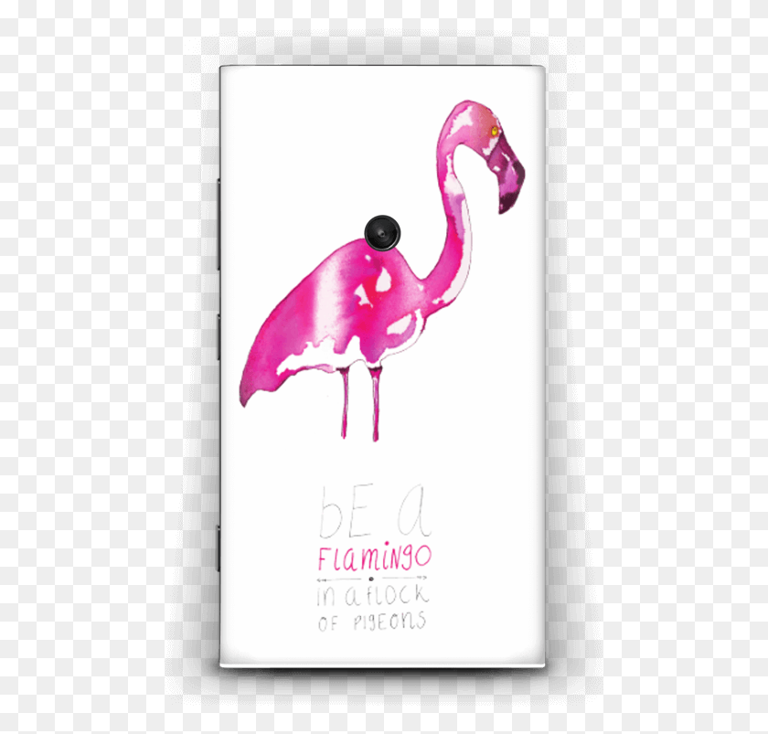 481x743 Be A Flamingo Skin Nokia Lumia Greater Flamingo, Bird, Animal, Label HD PNG Download