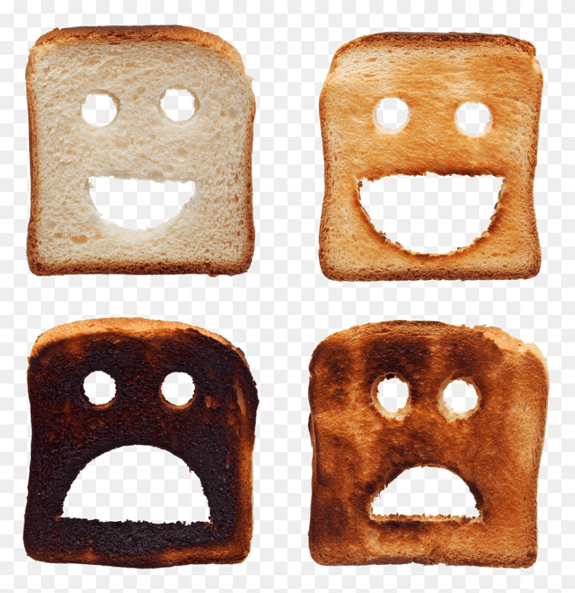 841x870 Be Burnt Toast Burnt Toast With A Face, Bread, Food, French Toast HD PNG Download