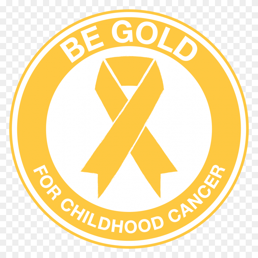 1377x1378 Be Gold For Childhood Cancer Circle, Logotipo, Símbolo, Marca Registrada Hd Png