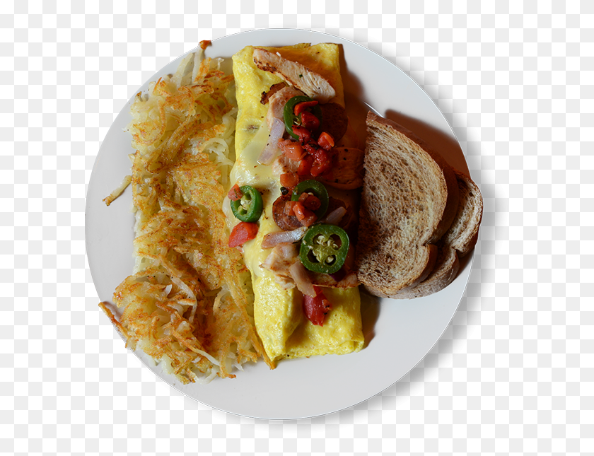 600x585 Be Merry Omelette, Dish, Meal, Food HD PNG Download