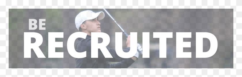 1128x300 Be Recruited Golf Match Play, Person, Human, Sport HD PNG Download