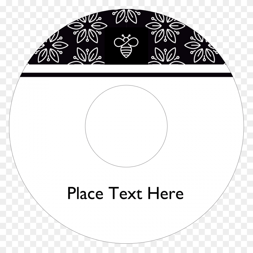 1500x1500 Be The Buzz With This Honey Bee Template Circle, Label, Text, Symbol HD PNG Download