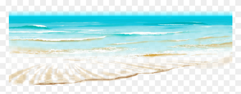 851x293 Пляж Фон Море Клипарт, Природа, На Открытом Воздухе, Вода Hd Png Скачать