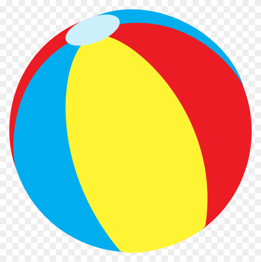 898x900 Beach Ball Clip Art Cute Bola Pool Party, Balloon, Ball, Logo HD PNG Download