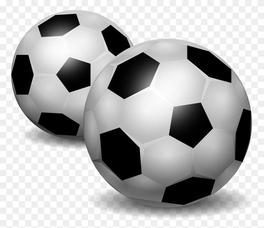 772x665 Beach Ball Clipart 2 Soccer Balls Clipart, Soccer Ball, Ball, Football HD PNG Download