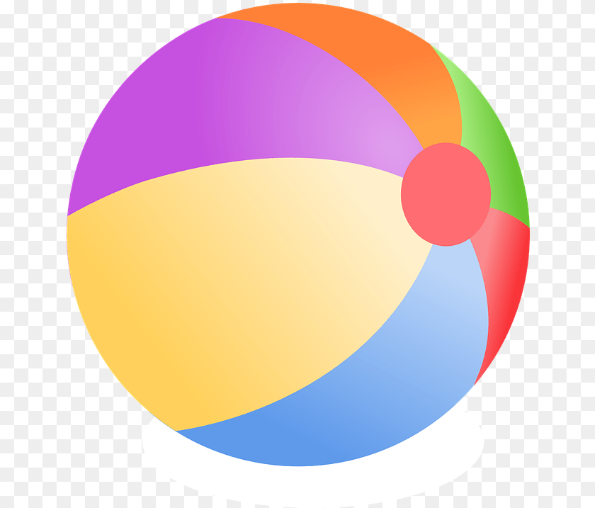 661x717 Beach Ball Clipart Background, Sphere, Disk Sticker PNG