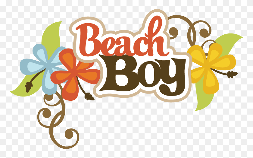 776x464 Beach Boy Svg Scrapbook Title Beach Svg Files Beach Beach Girl Clip Art, Graphics, Text HD PNG Download
