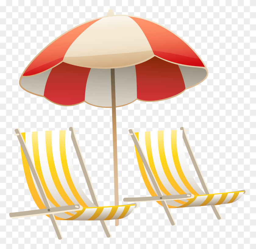 5501x5340 Beach Chair Beach Chair And Umbrella Clip Art, Lamp, Furniture, Canopy HD PNG Download