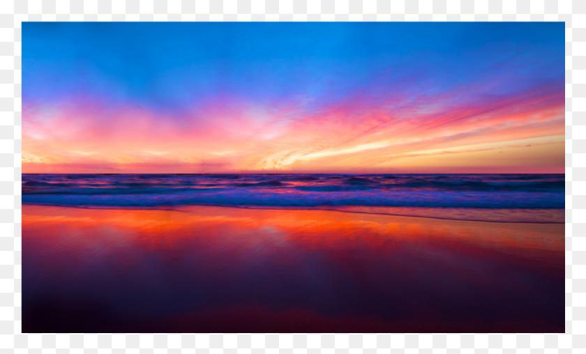 1001x576 Beach K Opendesktop Org Sunset, Nature, Outdoors, Sky HD PNG Download