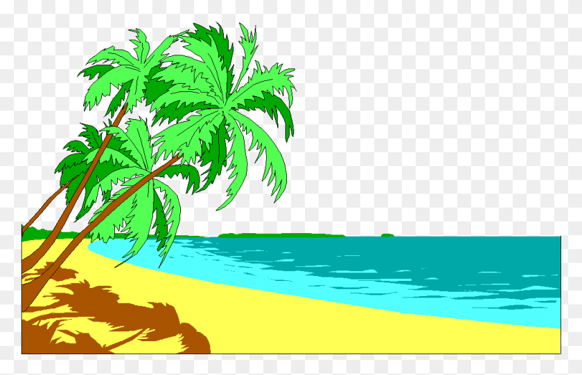 993x614 Beach Palm Tree Pictures Beach In Desert Clipart, Plant, Tree, Graphics HD PNG Download