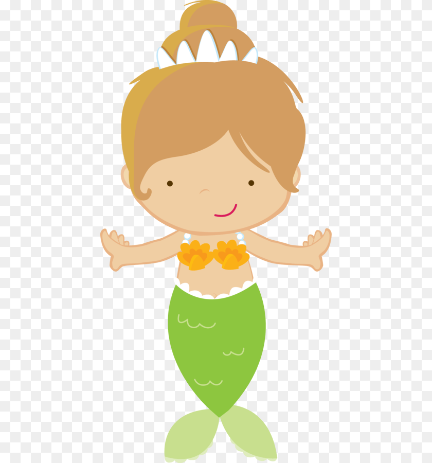 450x900 Beach Theme Mermaid Baby, Person, Face, Head, Toy Transparent PNG