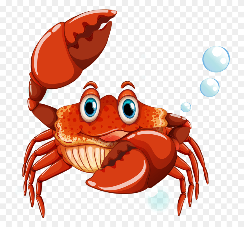 744x721 Beach Time Crab Crab Clipart, Seafood, Food, Sea Life HD PNG Download