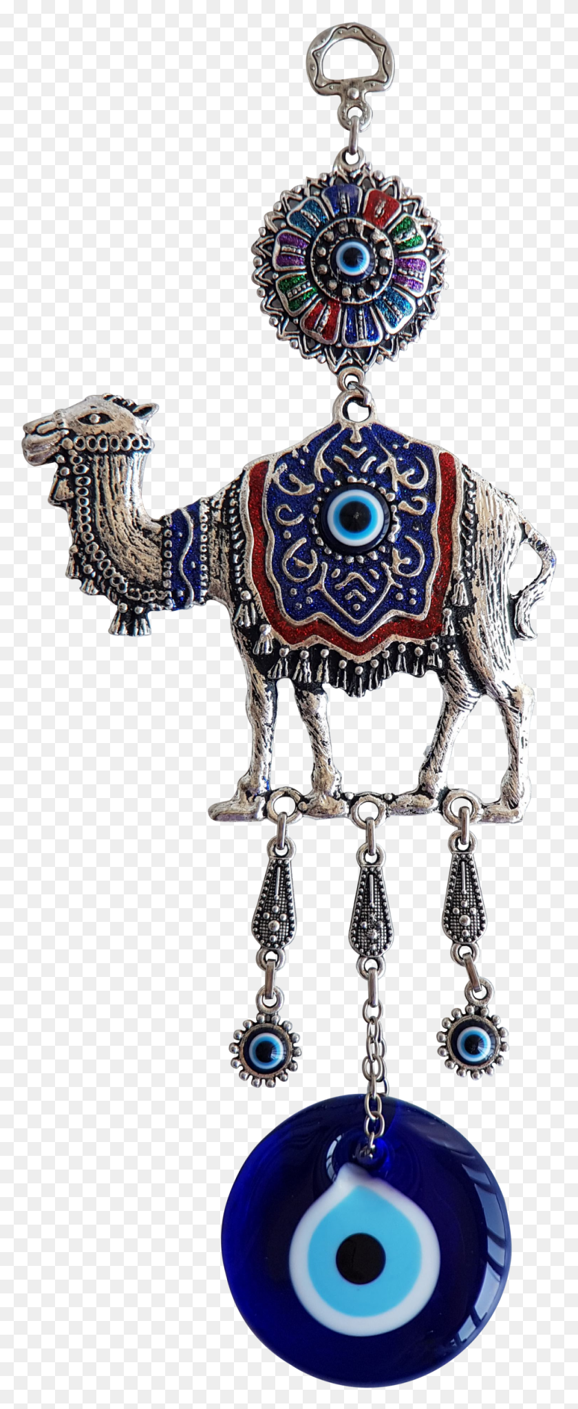 962x2452 Descargar Png Bead Global Turquesa Camello De Vidrio Turco Evil Eye Locket, Estatua Png