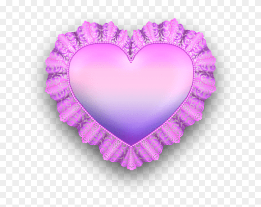 680x608 Сердце Из Бисера Розовая Тень Фото Сердце Из Бисера Розовая Тень Сердце, Фиолетовый, Браслет, Ювелирные Изделия Hd Png Download