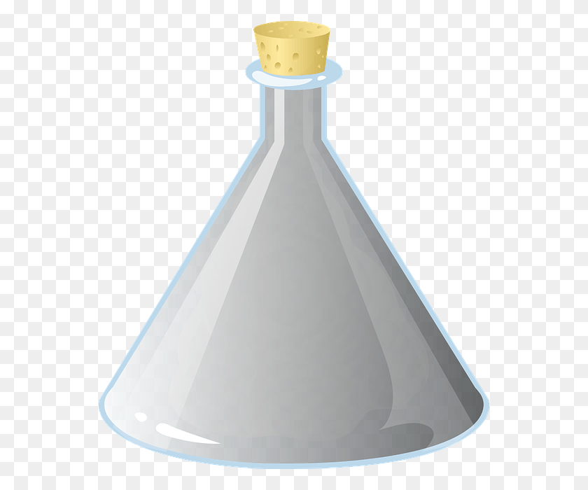 558x640 Beaker, Cone, Wedding Gown, Robe HD PNG Download