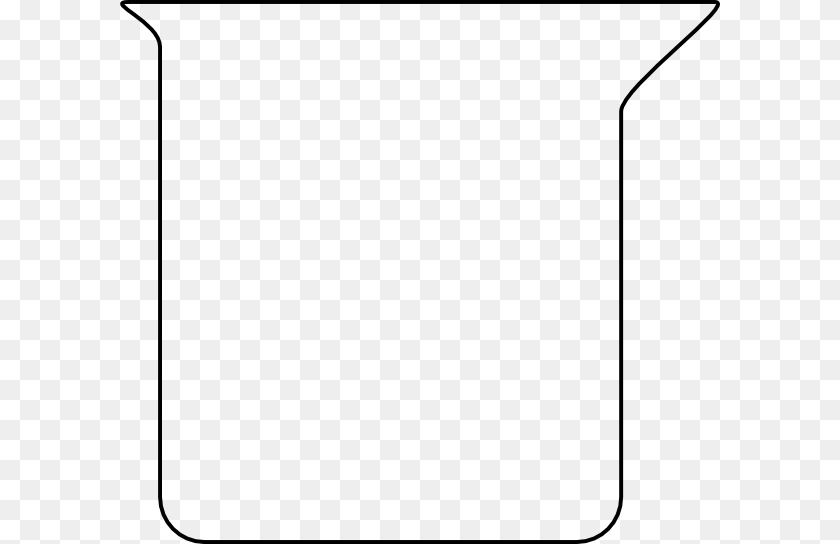 600x544 Beaker Download Best X Outline Clip Paper Product, Jar Transparent PNG