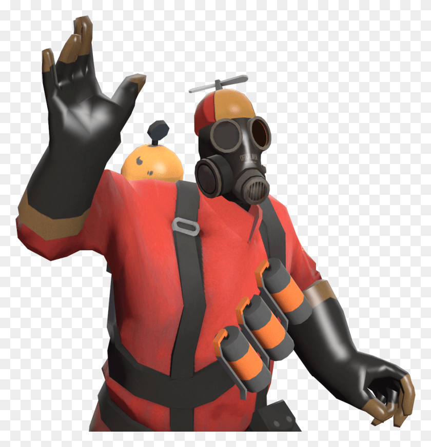 1069x1113 Beanie Tf2 Pyro, Clothing, Apparel, Hand HD PNG Download