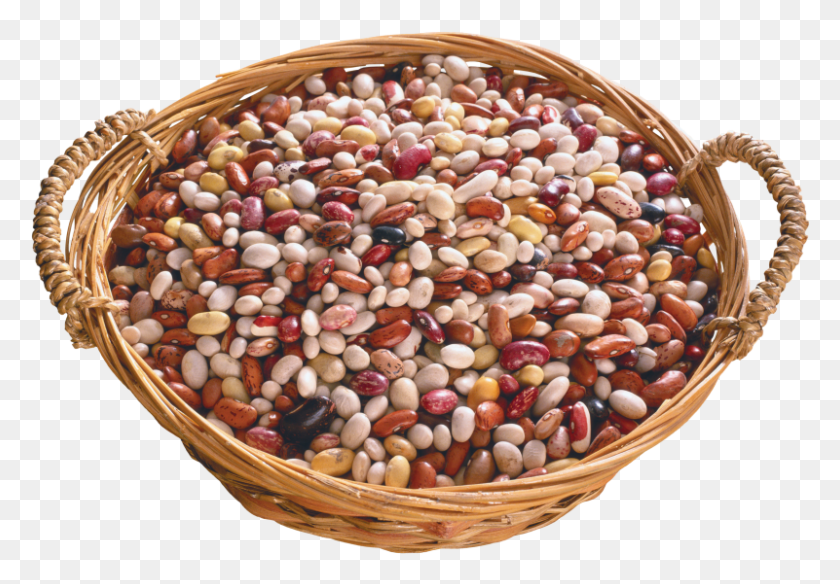 801x539 Beans In Basket Cereal, Plant, Bean, Vegetable HD PNG Download