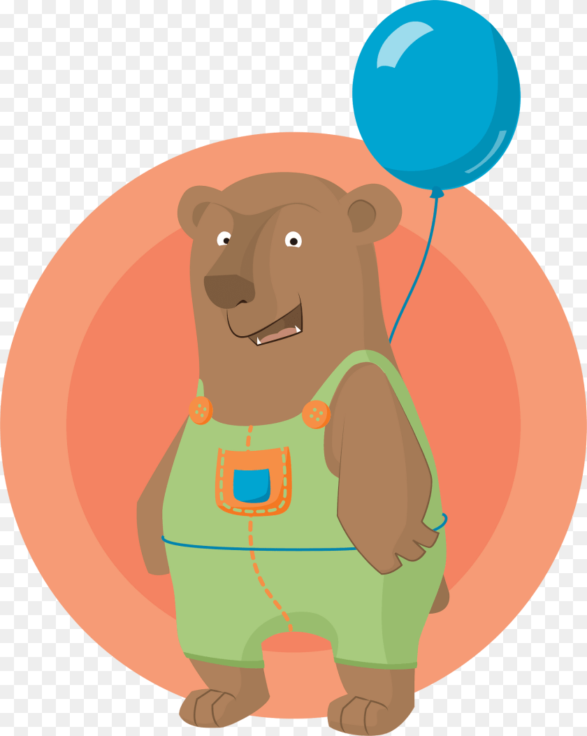 Bear Clipart, Balloon, Animal, Mammal, Wildlife Transparent PNG