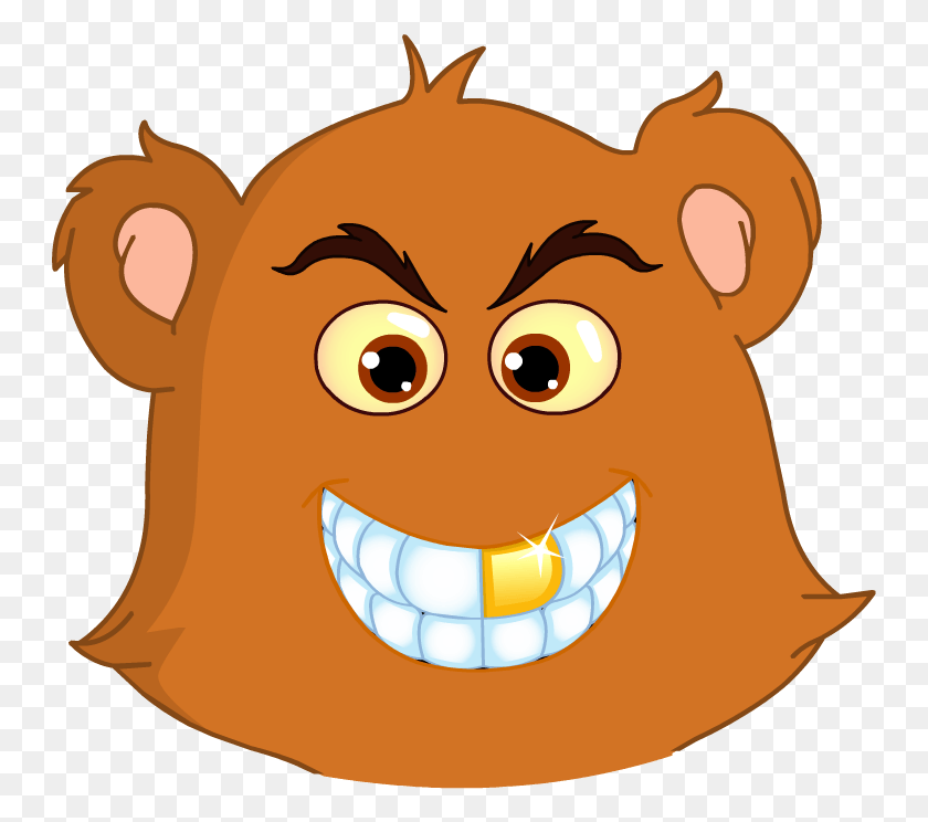747x684 Медведь Клипарт Emoji Плюшевый Мишка Машет На Прощание, Зубы, Рот, Губа Hd Png Скачать