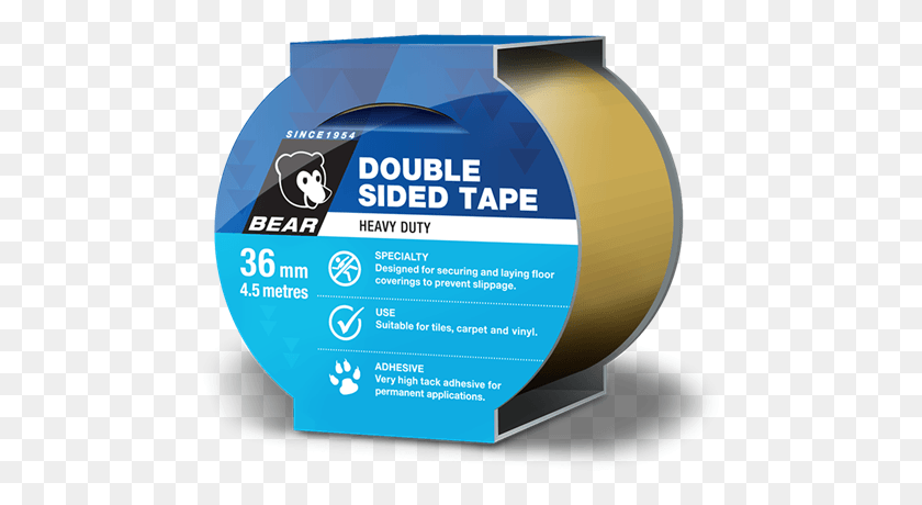 476x400 Bear Double Sided Vinyl Tape 36mmx4 Double Sided Tape Bunnings, Poster, Advertisement, Flyer HD PNG Download