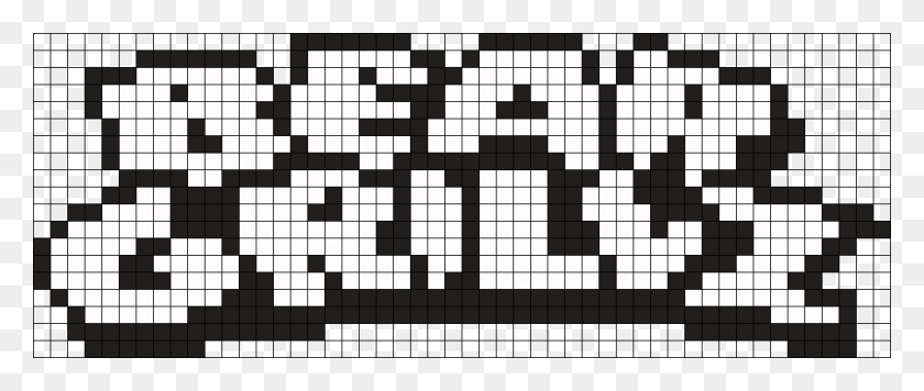 1051x400 Bear Grillz Perler Bead Pattern Bead Sprite Bear Grillz Perler Pattern, Game, Crossword Puzzle, Chess HD PNG Download