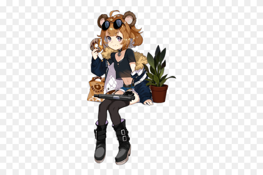 289x499 Bear Is For Pomf Girls Frontline Lar Grizzly, Person, Human, Book HD PNG Download