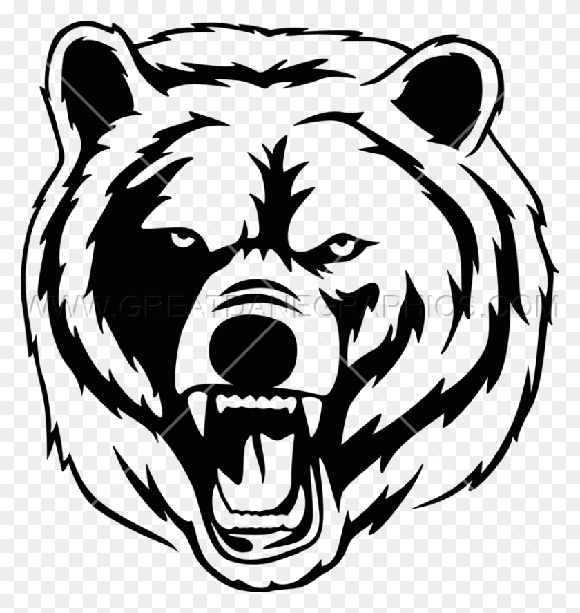 825x875 Bear Production Ready Artwork Grizzly Bear Drawing Transparent, Pattern, Graphics HD PNG Download