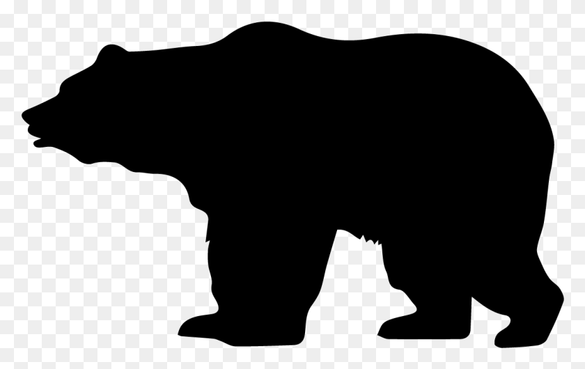 1103x665 Bear Silhouette Bear Silhouette, Outdoors, Clothing HD PNG Download