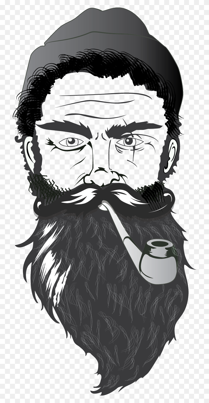 739x1557 Beard Drawing Pen Beard Man Logo, Face, Person, Human HD PNG Download