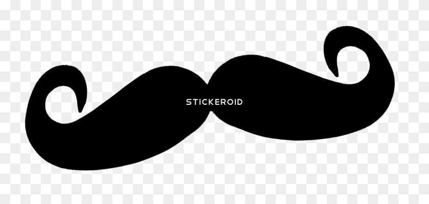 1909x831 Beard Moustache And, Mustache, Stencil HD PNG Download