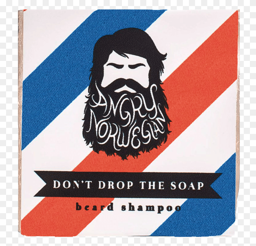 737x748 Beard Shampoo Bar Angry Norwegian, Label, Text, Advertisement HD PNG Download