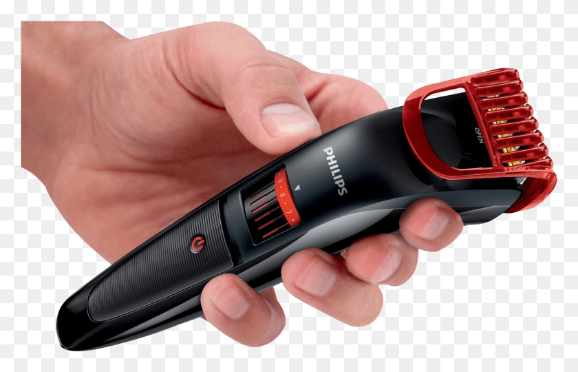 1431x881 Beard Trimmer In Hand Image Beard Trimmer, Person, Human, Light HD PNG Download