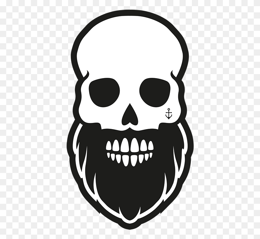 412x714 Bearded Skull Svg, Stencil, Pillow, Cushion HD PNG Download