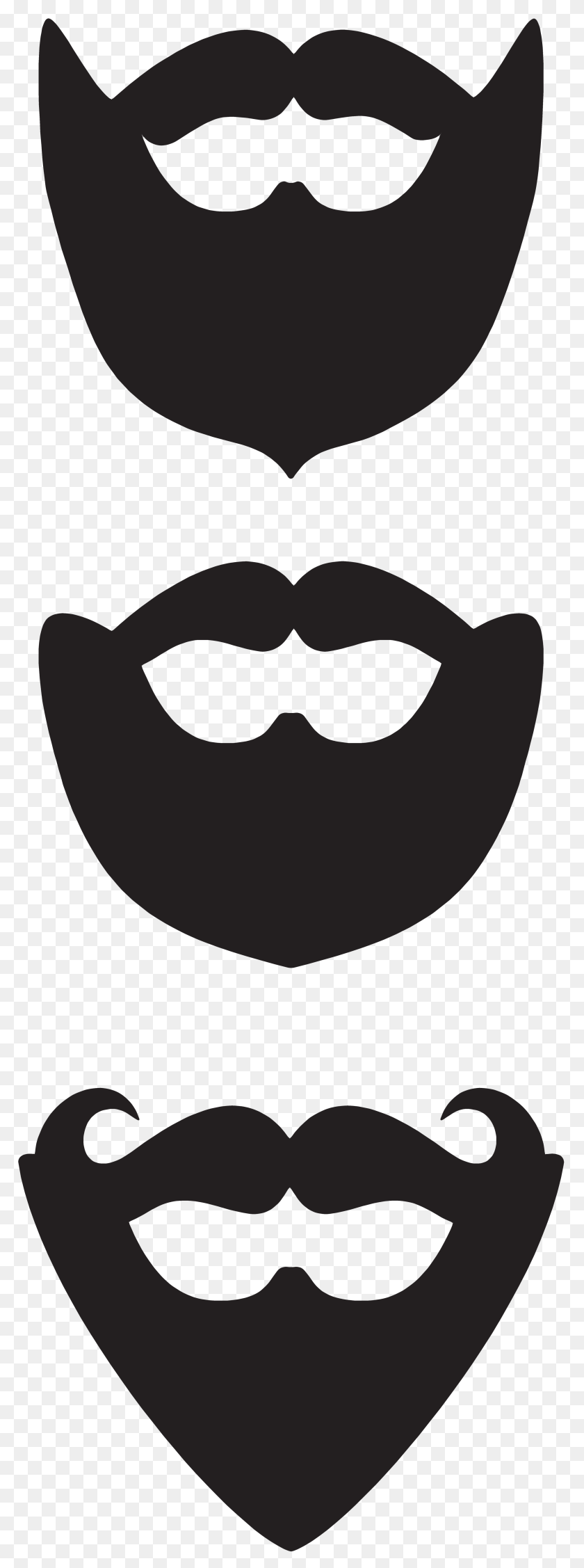 2981x8000 Beards Clip Art, Gray Transparent PNG