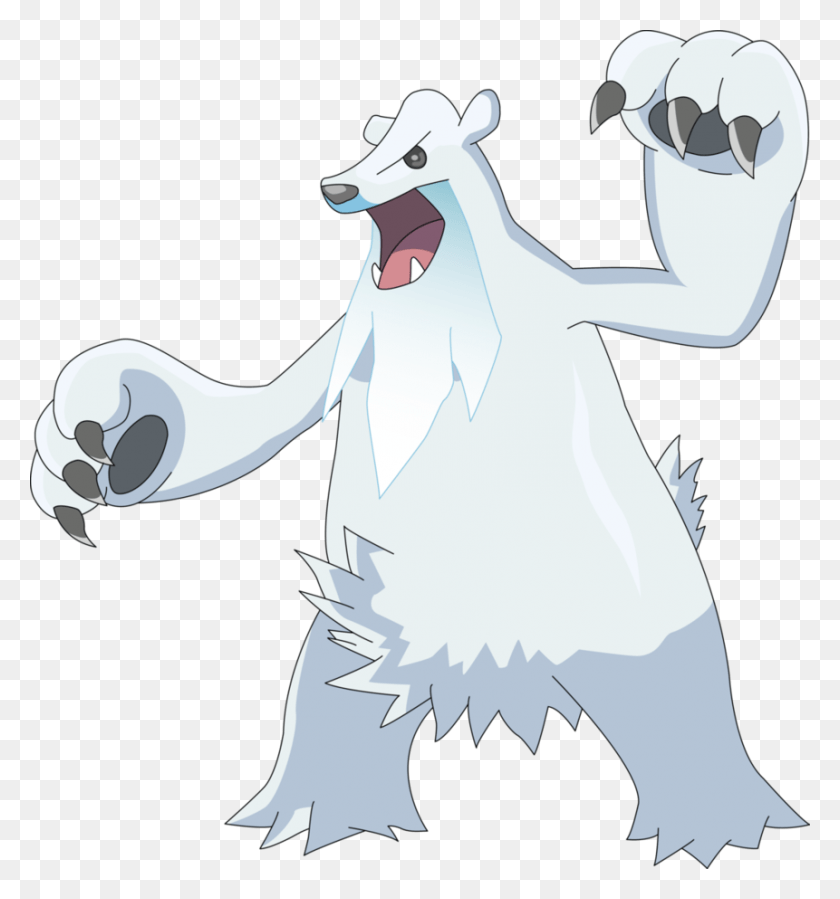 861x927 Beartic Pokemon Beartic Vector, Mammal, Animal, Wolf HD PNG Download